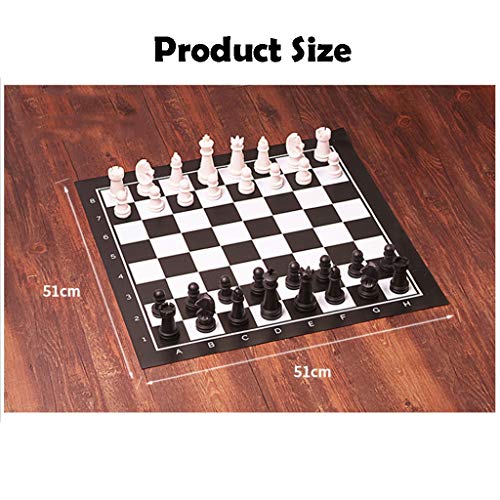 Roll-Up Leather Chess Set, Chess Board Set，Portable Travel Chess Game Set Combination，Beginner Chess Set for Kids and Adults