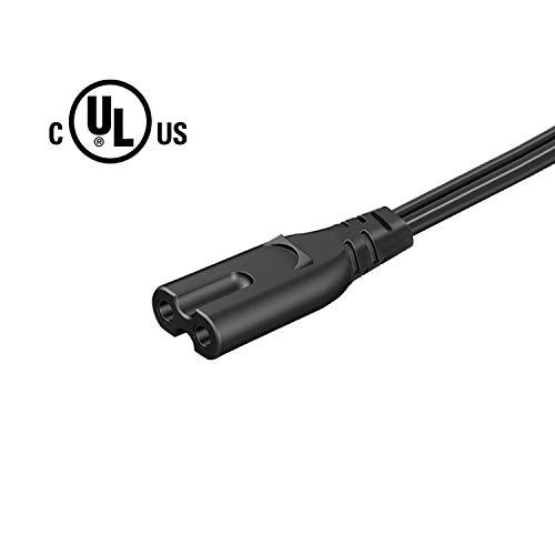 UL Listed 8.2ft Power Cable Replacement for Sonos One SL Play One 1 Speaker Sony GTK-XB60 GTK-XB90 GTK-XB5 GTK-XB7 Speaker 2 Prong AC Power Cord Cable