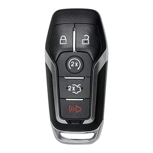 Keyless2Go Replacement for 5 Button Smart Key for Proximity Remote for Ford M3N-A2C31243300 164-R7989