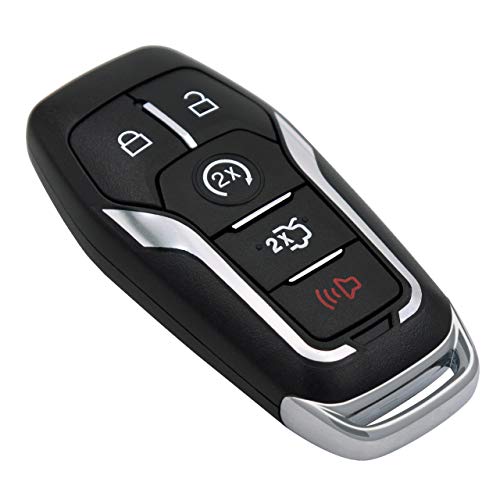 Keyless2Go Replacement for 5 Button Smart Key for Proximity Remote for Ford M3N-A2C31243300 164-R7989