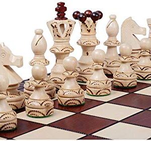 Wooden Chess Pieces Embassy- Felted, Weighted, Nice Looking - Chessmen ONLY