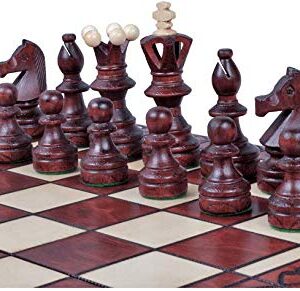 Wooden Chess Pieces Embassy- Felted, Weighted, Nice Looking - Chessmen ONLY