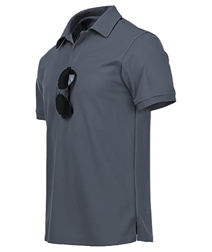 GEEK LIGHTING Mens Polo Shirt Sport Casual Short Sleeve Golf Tennis T-Shirt