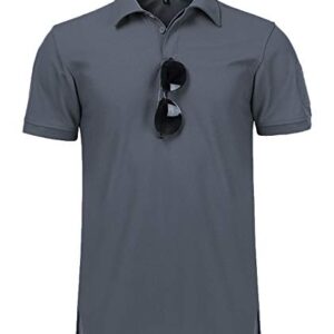 GEEK LIGHTING Mens Polo Shirt Sport Casual Short Sleeve Golf Tennis T-Shirt