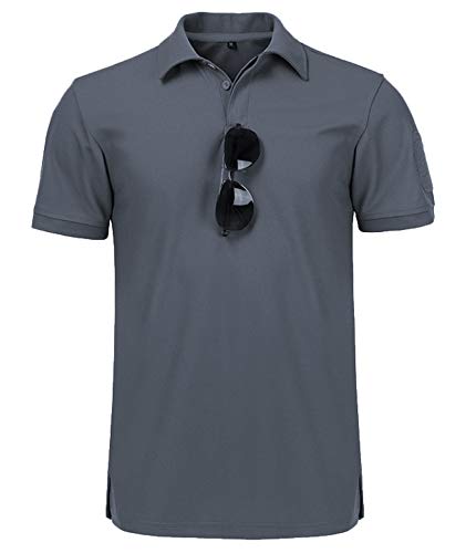 GEEK LIGHTING Mens Polo Shirt Sport Casual Short Sleeve Golf Tennis T-Shirt