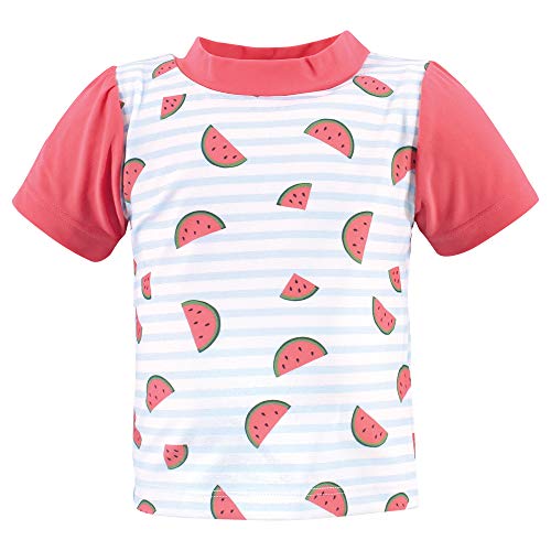 Hudson Baby Unisex Swim Rashguard Set, Watermelon, 3-6 Months