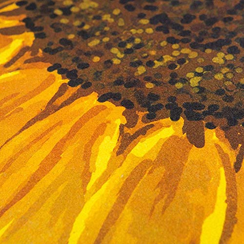 UKELER Indoor Doormat Yellow Sunflower Front Door Mat 35''x23'' Non Slip Rubber Backing Floral Rugs Welcome Decorative Door Mat for Inside Outside Entry