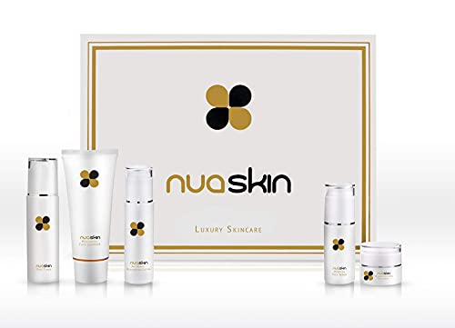 Nuaskin 5-Piece Skin Care Set with Facial Cleanser Toner Lotion Cream - Self Care Gifts for Ladies, Anti-Aging Skin Care Sets for Women - Full Size Day and Night Kit