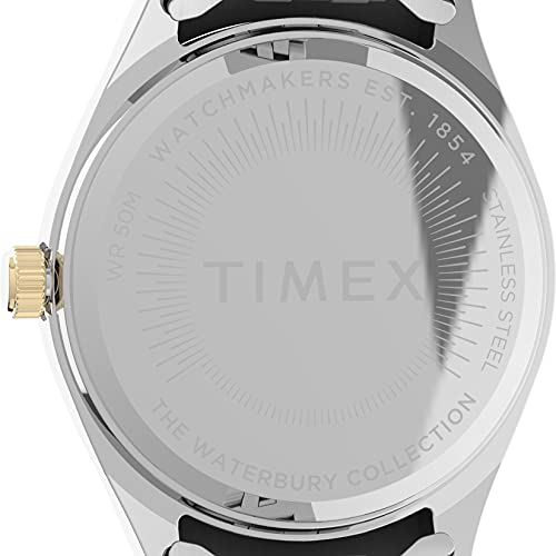 Timex Women's Waterbury Legacy Boyfriend 36mm Watch – Two-Tone Case & Dial with Stainless Steel Bracelet