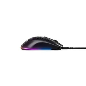 SteelSeries Aerox 3 - Super Light Gaming Mouse - 8,500 CPI TrueMove Core Optical Sensor - Ultra-Lightweight Water Resistant Design - Universal USB-C connectivity (Renewed)