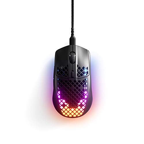 SteelSeries Aerox 3 - Super Light Gaming Mouse - 8,500 CPI TrueMove Core Optical Sensor - Ultra-Lightweight Water Resistant Design - Universal USB-C connectivity (Renewed)