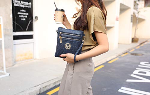 MKF Crossbody Bags for Women, Wristlet Strap – PU Leather Shoulder Handbag – Small Crossover Messenger Purse, Mustard