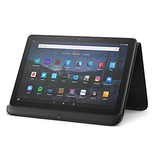 Amazon Fire HD 10 Plus tablet, 10.1" 1080p Full HD display, 32 GB, Slate + Made for Amazon, Wireless Charging Dock