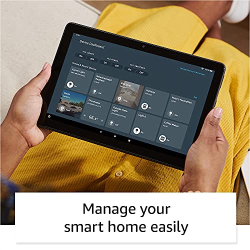 Amazon Fire HD 10 Plus tablet, 10.1" 1080p Full HD display, 32 GB, Slate + Made for Amazon, Wireless Charging Dock