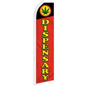 dispensary swooper advertising flag - perfect for vape shops, smoke shops, hookah lounges, dispensaries