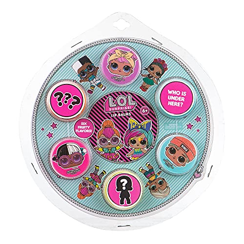 L.O.L. Surprise! Party Favors - 6PC Mystery Character Wheel Fruity Lip Gloss Set