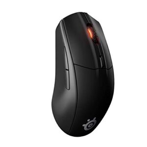 steelseries rival 3 wireless gaming mouse - 400+ hour battery life - dual wireless 2.4 ghz and bluetooth 5.0-60 million clicks - 18,000 cpi truemove air optical sensor (62521) (renewed)