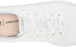 adidas Women's Vulc Raid3r Skate Shoe, White/White/Silver Metallic, 9