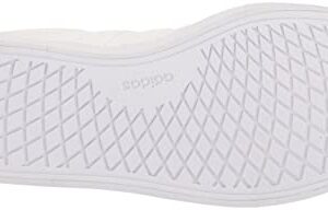 adidas Women's Vulc Raid3r Skate Shoe, White/White/Silver Metallic, 9