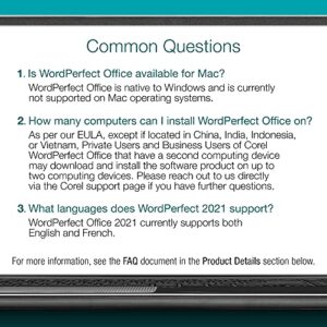 Corel WordPerfect Office Home & Student 2021 | Office Suite of Word Processor, Spreadsheets & Presentation Software [PC Disc]