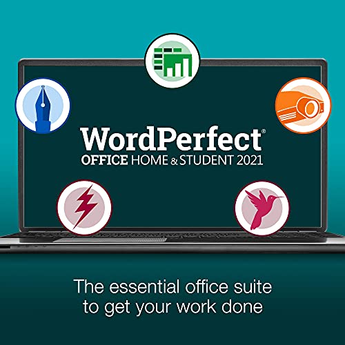 Corel WordPerfect Office Home & Student 2021 | Office Suite of Word Processor, Spreadsheets & Presentation Software [PC Disc]