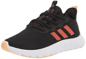 adidas women's nario move running shoe, core black/maeamt/pulse amber, 10