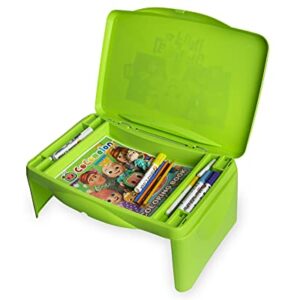 CoCoMelon Kids Lap Desk with Storage - Folding Lid and Collapsible Design - Portable for Travel or use in Bed at Home - Great for Writing, Reading or Other School Activities