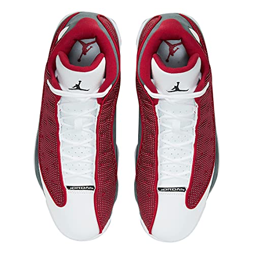 Nike Men's Air Jordan 13 Retro Red Flint, Gym Red/Flint Grey/White/Black, 10