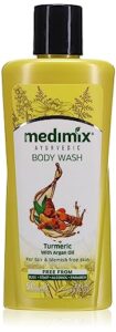 medimix ayurvedic turmeric & argan oil body wash for blemish free skin (300 ml / 10.14 fl oz)