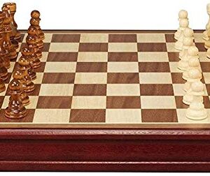 Chess Portable Set Board Set Game Solid Wood Board High-Grade Wooden Set, Adult and Children's Gifts and Board Games Development of Intellectual Entertainment Family Gatherings LQHZW