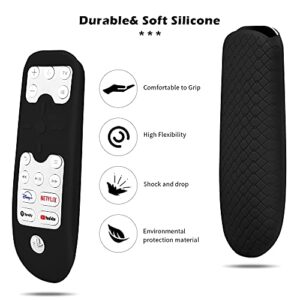 Silicone Protective Case Compatible for Sony ps5 Remote Skin case, Silicone Sleeve for Sony PS5 Remote Control, Shock Absorption Washable, Glow in The Dark for ps5 Remote Cover (Black)