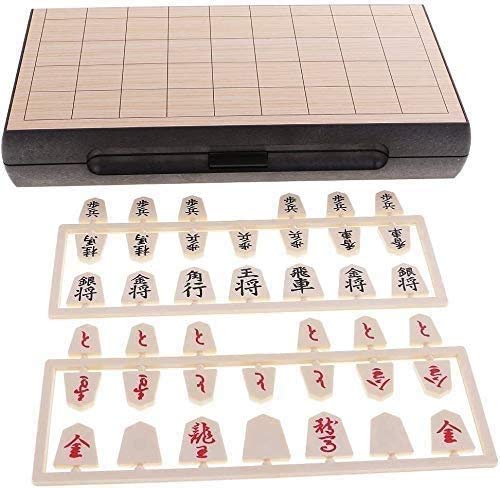 Chess Portable Set International New Study Shogi Japanese Board Game with Wooden Folding Chessboard for Beginners Kida Adult LQHZWYC