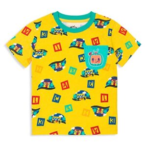 CoComelon JJ Toddler Boys 3 Pack Graphic Raglan T-Shirts 4T Multicolor