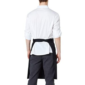 BE THE CHEF 2Pack 1 Pocket 4-Color Waist Apron for Chef, Restaurant, Pub, Cafe, Waiter, Waitress, Server (Black)