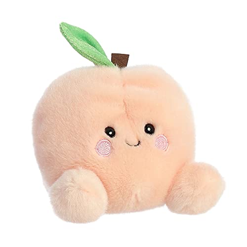 Aurora® Adorable Palm Pals™ Mellow Peach™ Stuffed Animal - Pocket-Sized Fun - On-The-Go Play - Pink 5 Inches