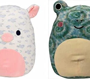 Squishmallow Official Kellytoy Mystery 4 Pack ~ 8 inch, 5 inch, 3.5 inch Clip and 2" Mini Squishville Set