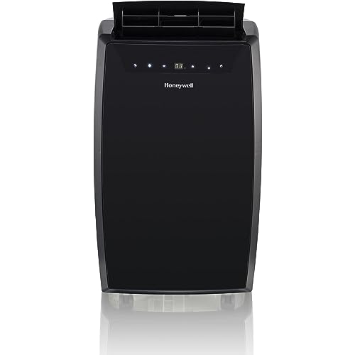 Honeywell Classic Portable Air Conditioner with Dehumidifier & Fan, Cools Rooms Up to 500 Sq. Ft., Black