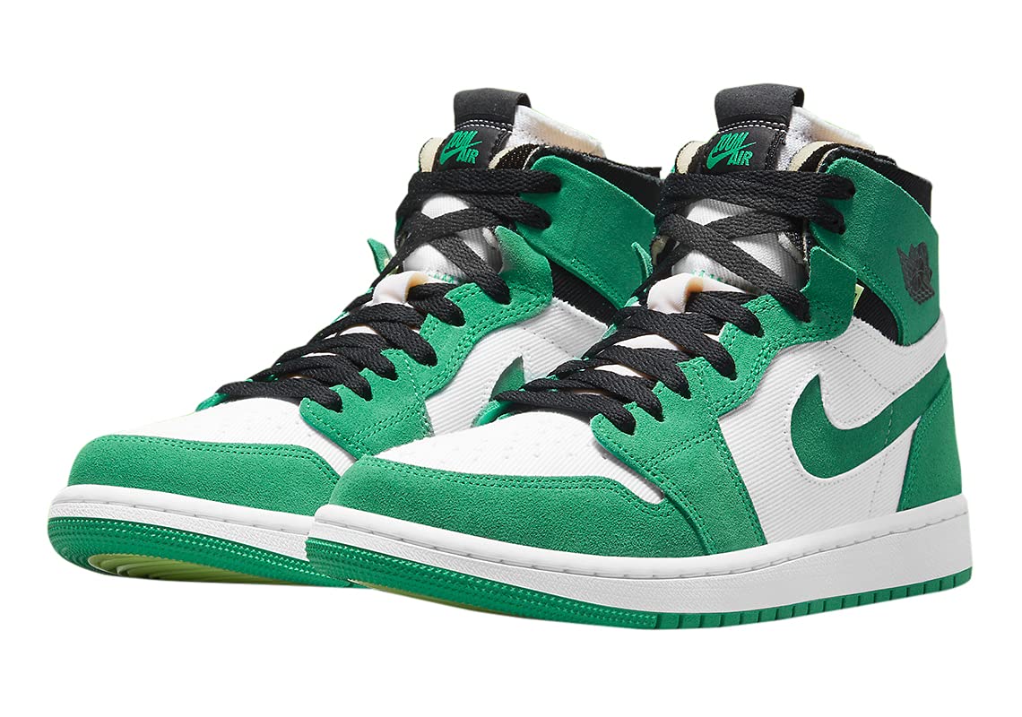 Nike mens Jordan 1 High Zoom Air CMFT, Stadium Green Black-white, 9