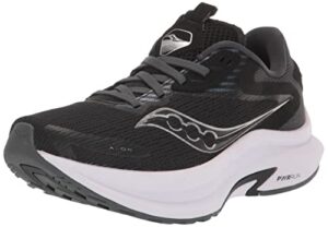 saucony women's axon 2 running shoe, black/white, 7.5