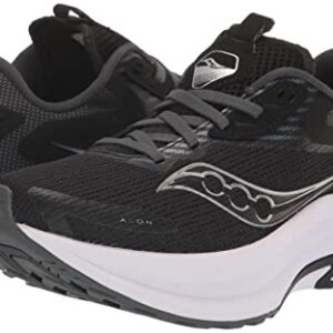 Saucony Women's AXON 2 Running Shoe, Black/White, 7.5