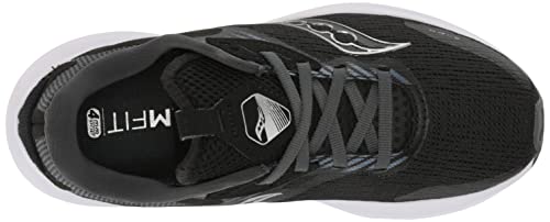 Saucony Women's AXON 2 Running Shoe, Black/White, 7.5