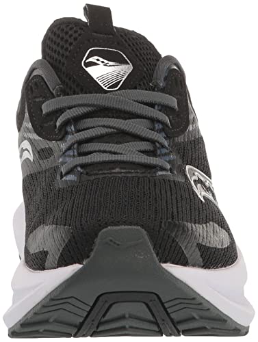 Saucony Women's AXON 2 Running Shoe, Black/White, 7.5