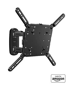 made for amazon universal full-motion tv wall mount for tvs up to 55" and compatible with amazon fire tvs