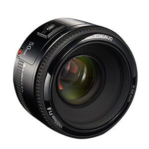 yongnuo yn50mm f1.8, standard prime auto focus lens for canon full frame slr ef mount cameras