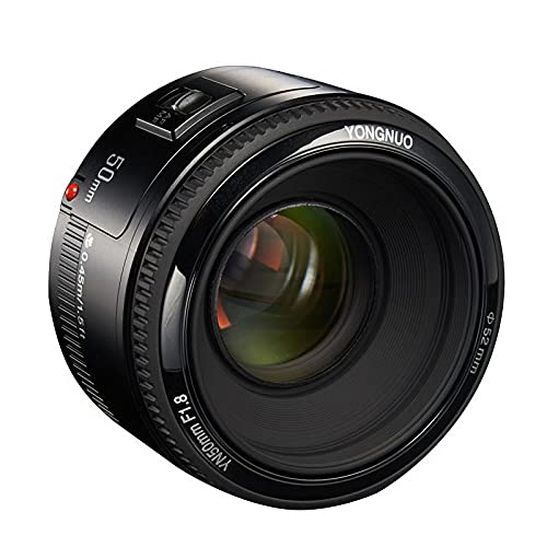 YONGNUO YN50mm F1.8, Standard Prime Auto Focus Lens for Canon Full Frame SLR EF Mount Cameras