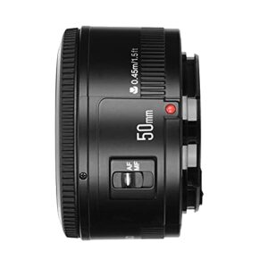 YONGNUO YN50mm F1.8, Standard Prime Auto Focus Lens for Canon Full Frame SLR EF Mount Cameras