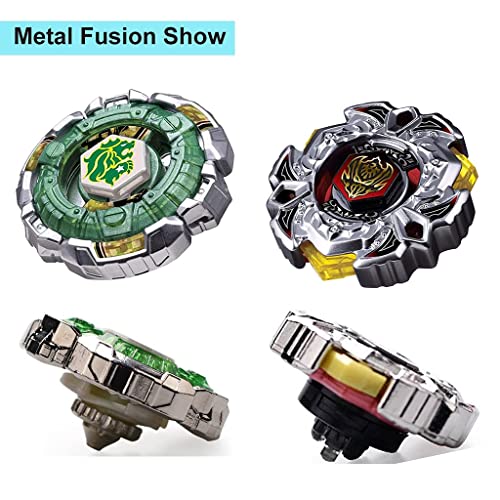 Burst Battle Metal Fusion Turbo Evolution Set with 4D Launcher Set Toys for Prime Boys Pegasus Battling Top