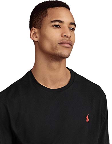 POLO RALPH LAUREN Mens Crew Neck T-Shirt (M, Black)