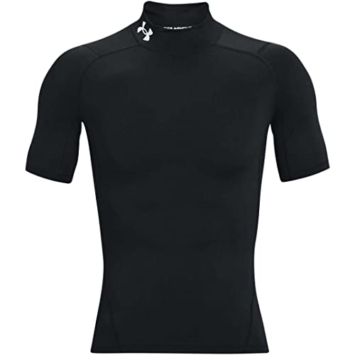 Under Armour Men's Standard HeatGear Short-Sleeve Mock Neck, Black (001), Small