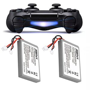 SEIVI [2 Pack 2000mAh LIP1522 Replacement Battery Compatible with Playstation 4 PS4 Dualshock 4 CUH-ZCT1E CUH-ZCT1H CUH-ZCT1U Wireless Controller (Big and Small Plug)